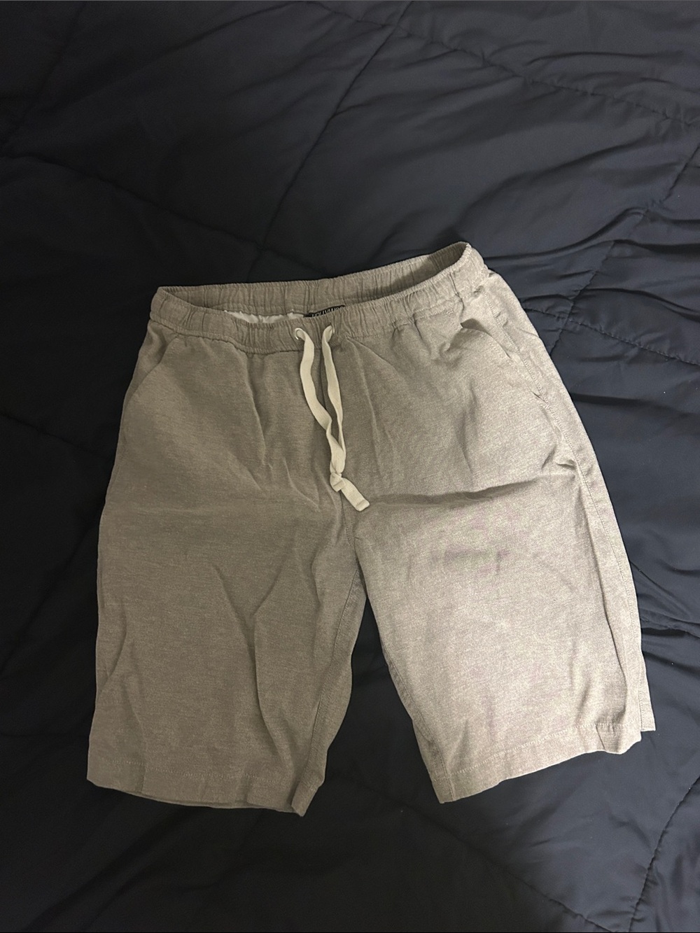 Men's Athletic Drawstring Shorts in Heather Gray